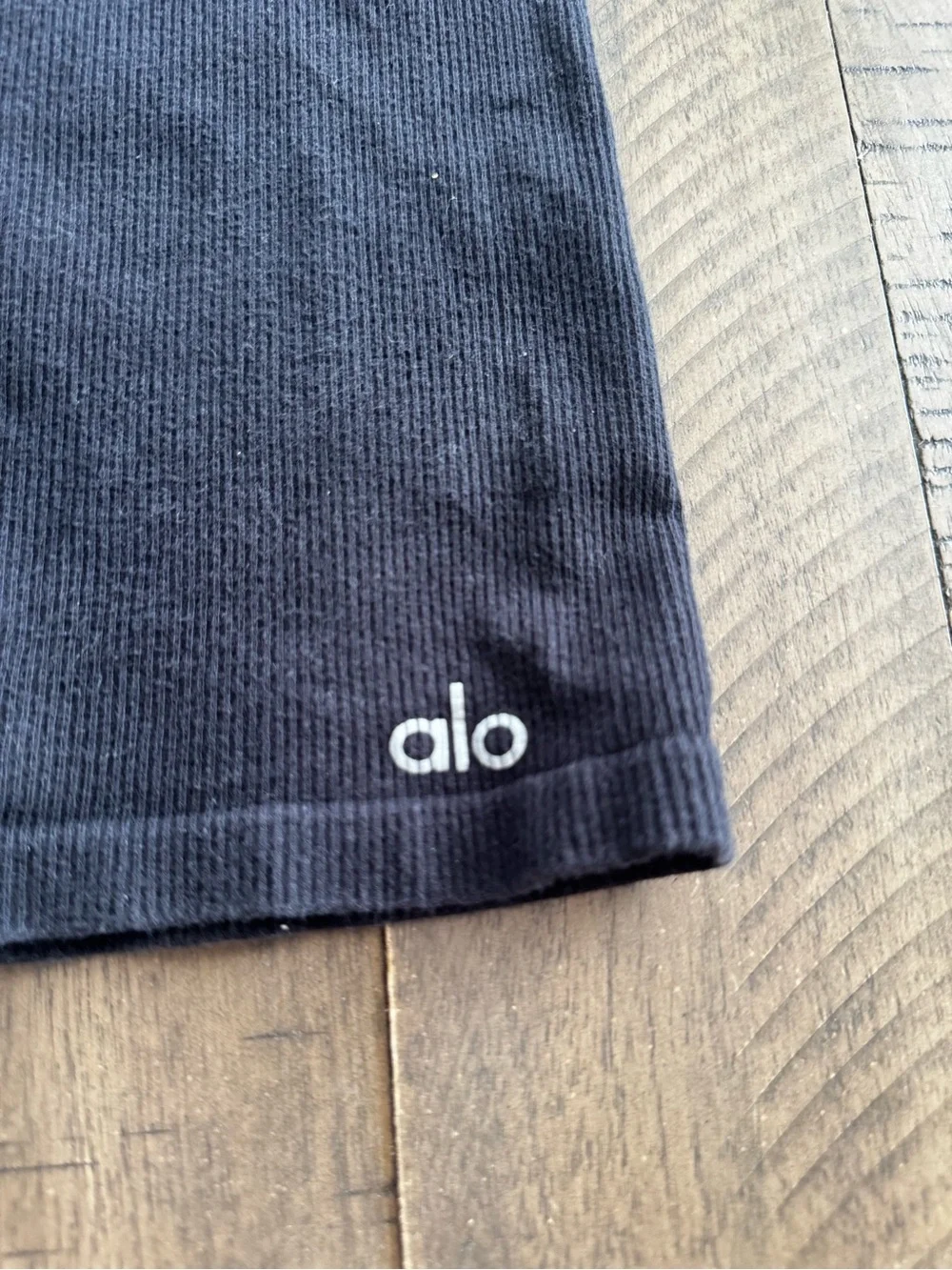 ALO Yoga Black Sleeveless Knit Romper